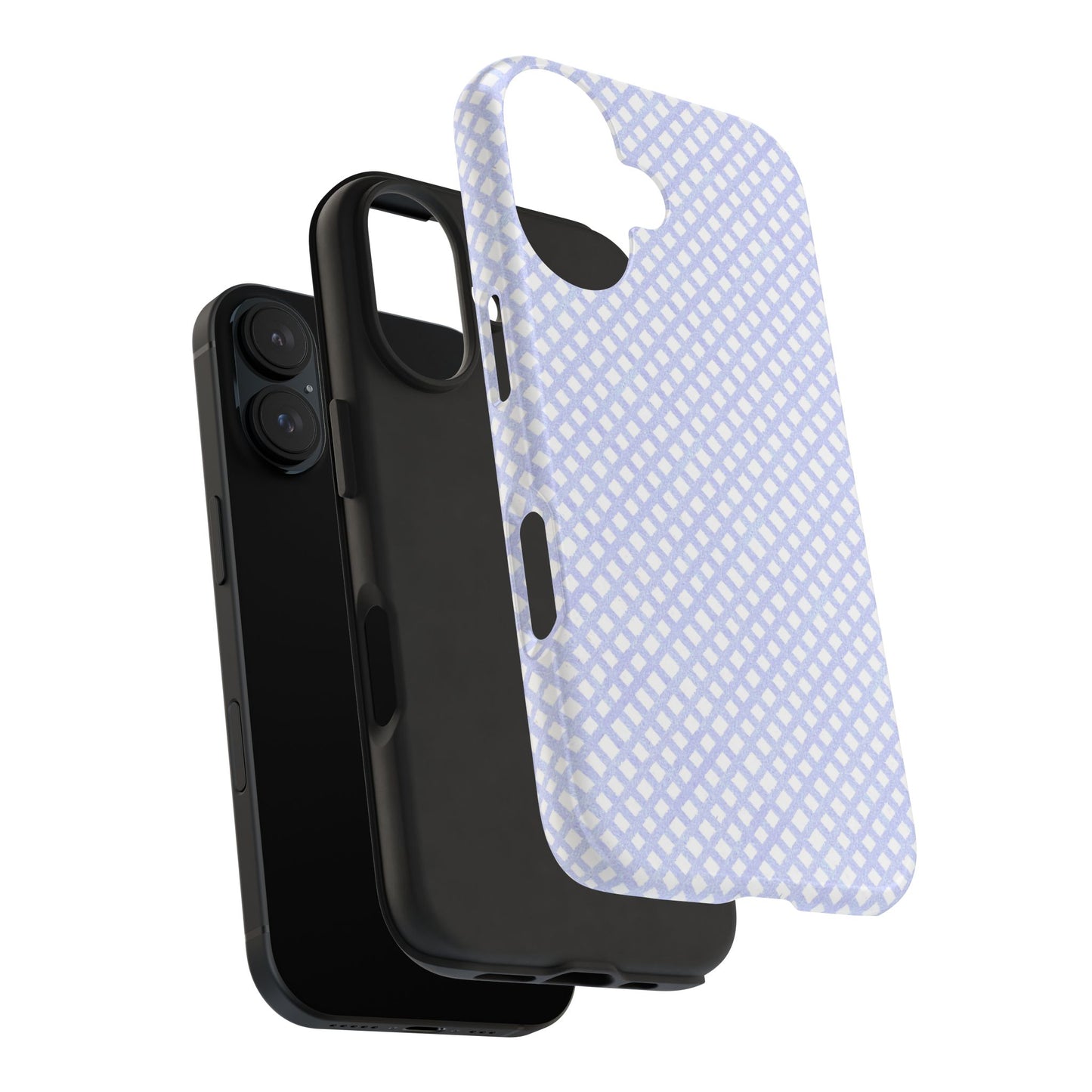 Bias Check Light Blue Phone Case