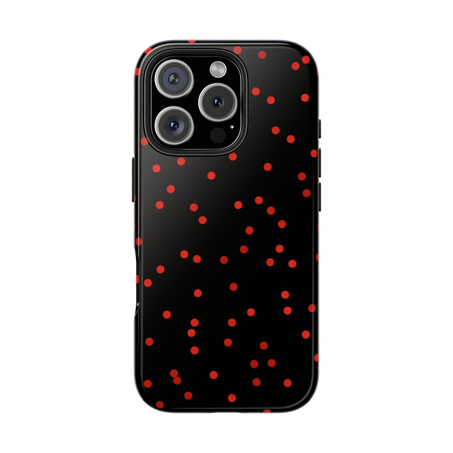 Space Dots Black / Red Phone Case