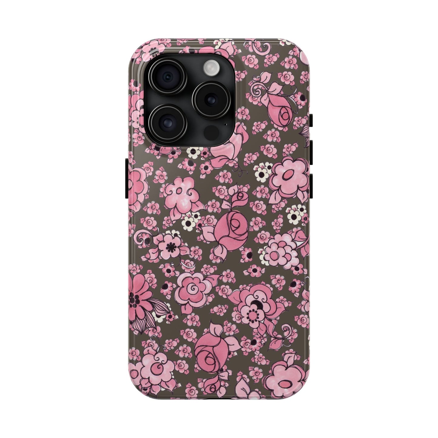 Profuse Posies Mocha Phone Case