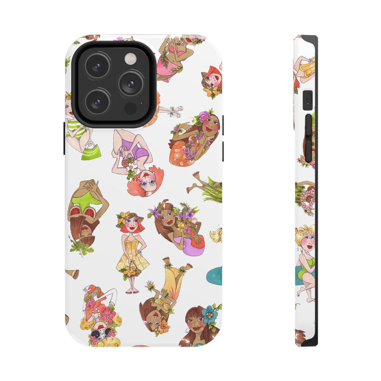 Island Toss White Phone Case