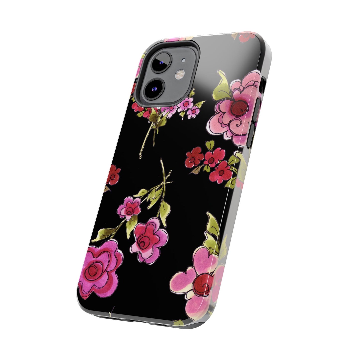 Jumbo Floral Black Phone Case