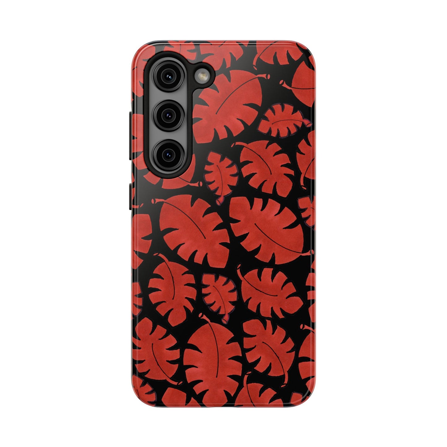 Red Bananas Black Phone Case
