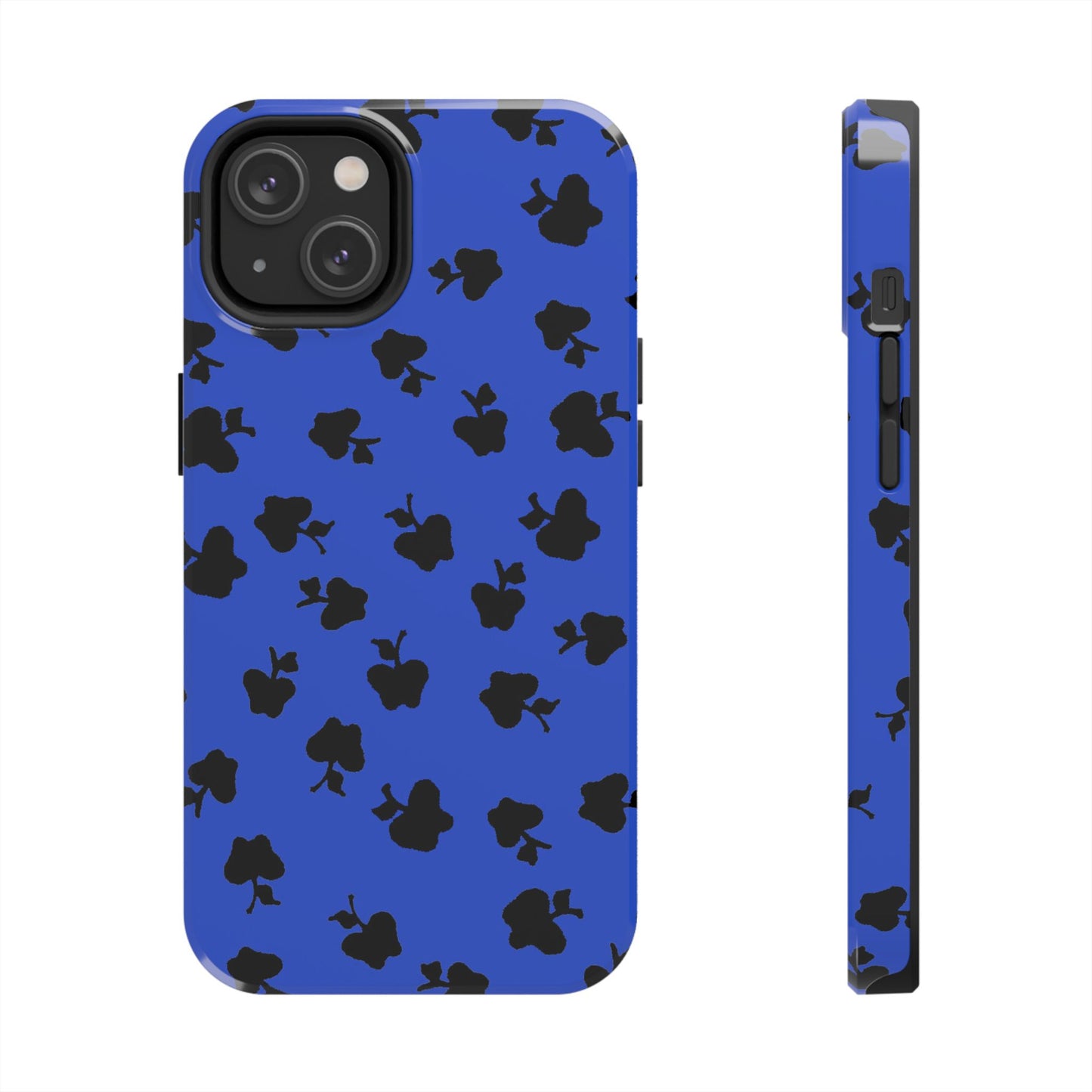 Happy Apples Blue / Black Phone Case