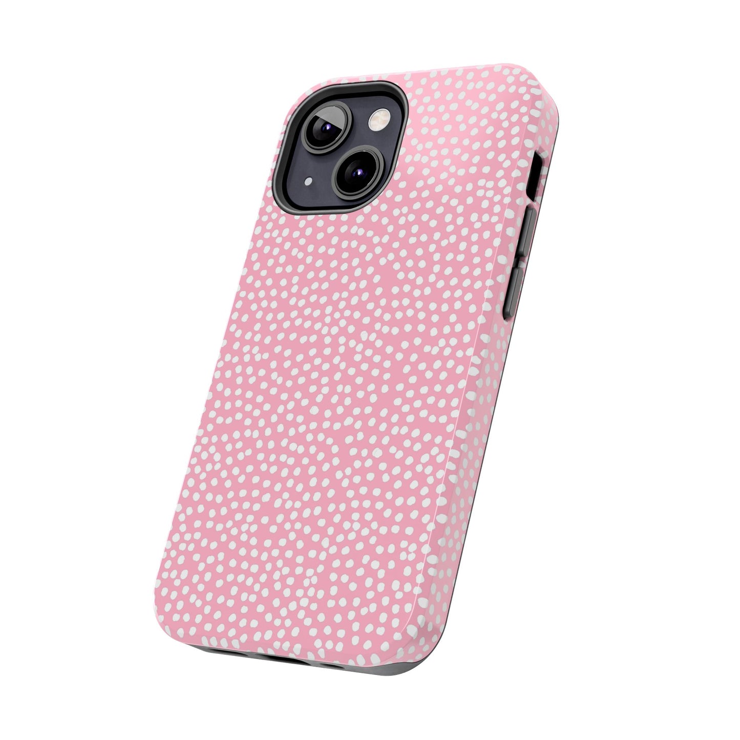 Bitty Dots Pink / White Phone Case