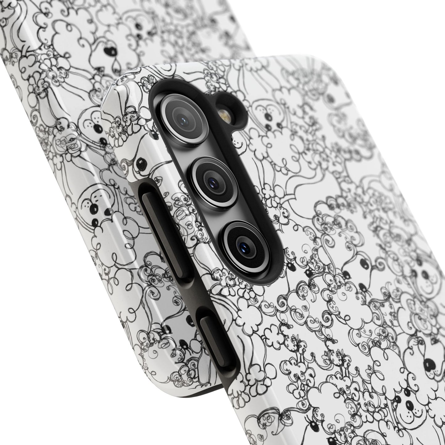 Poodle Party White Phone Case