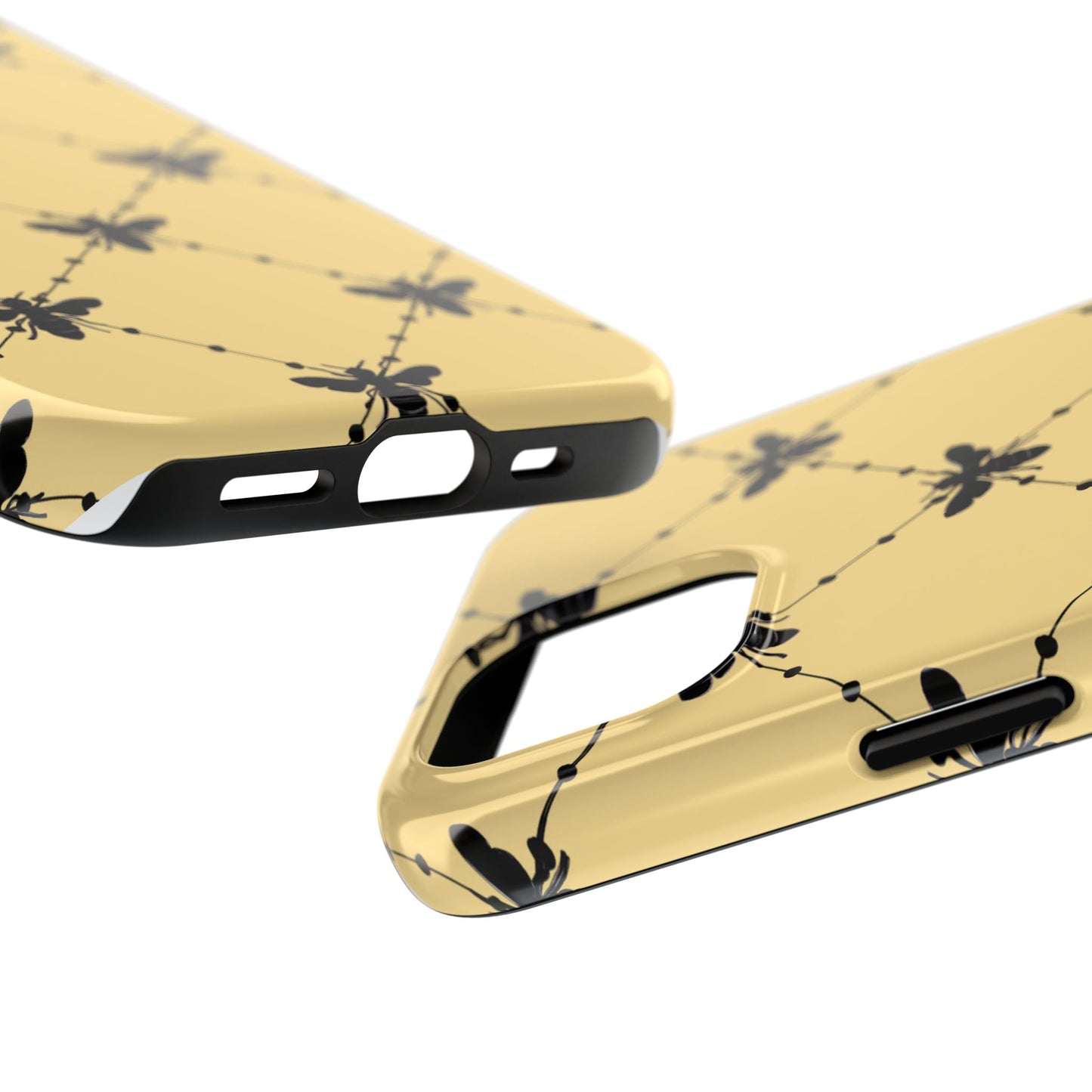 Beaded Bees Yellow Phone Case