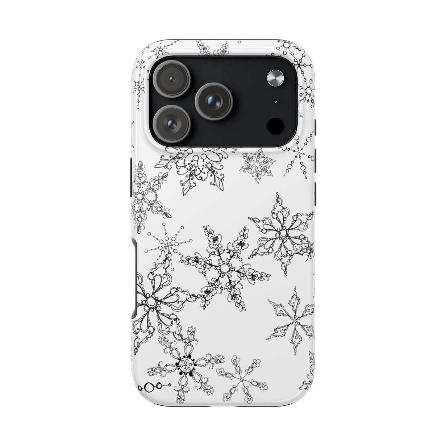 Random Flakes White Phone Case