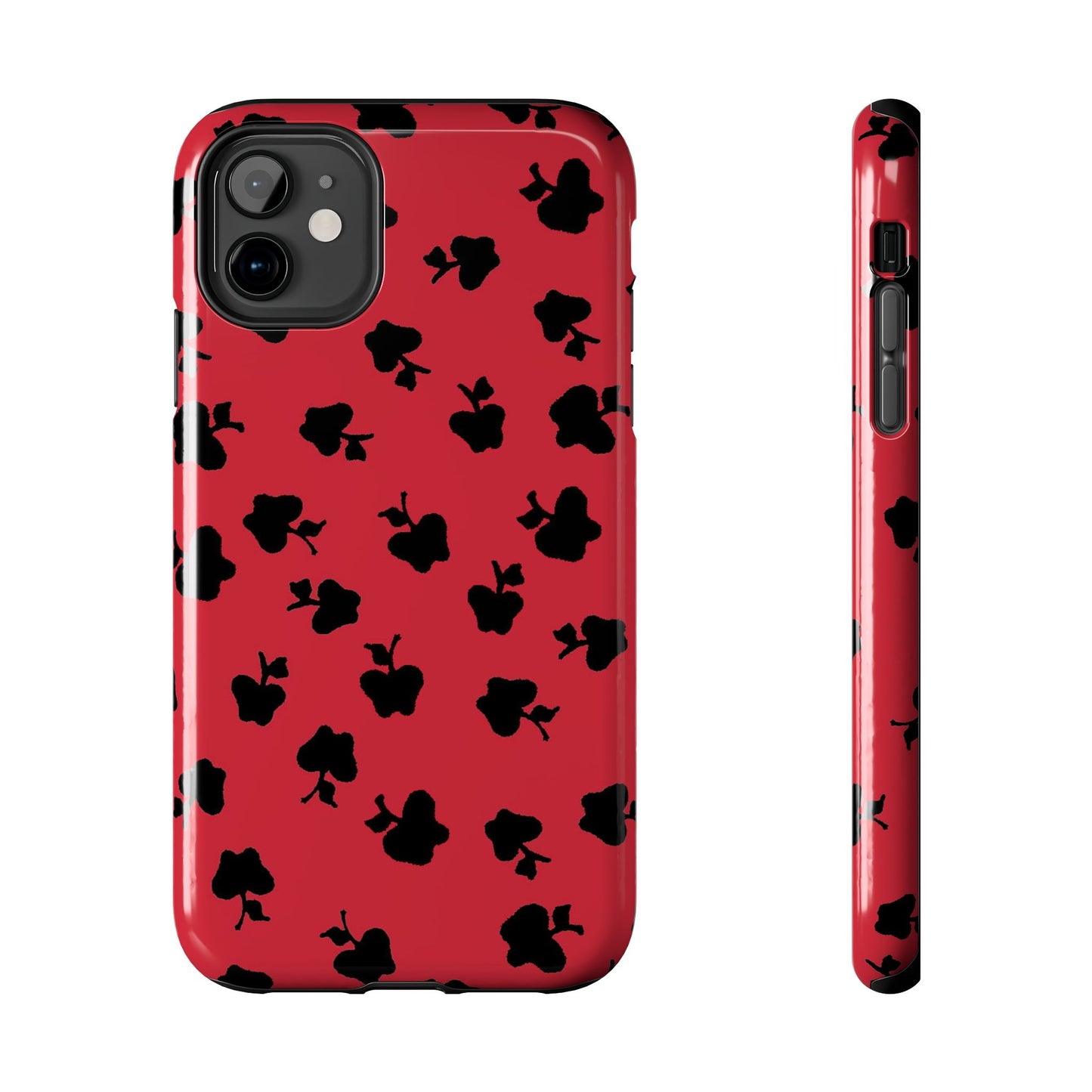 Happy Apples Red / Black Phone Case