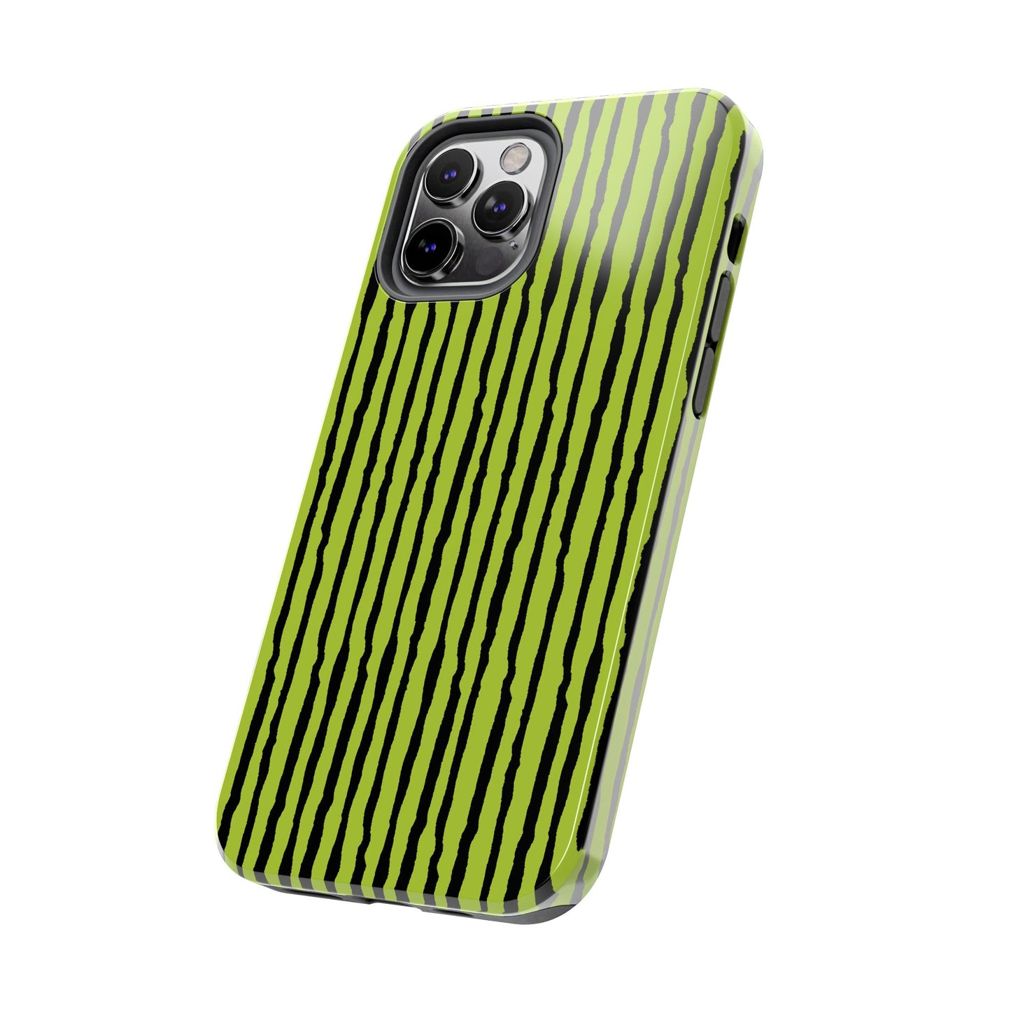 Sorta Stripe Green / Black Phone Case