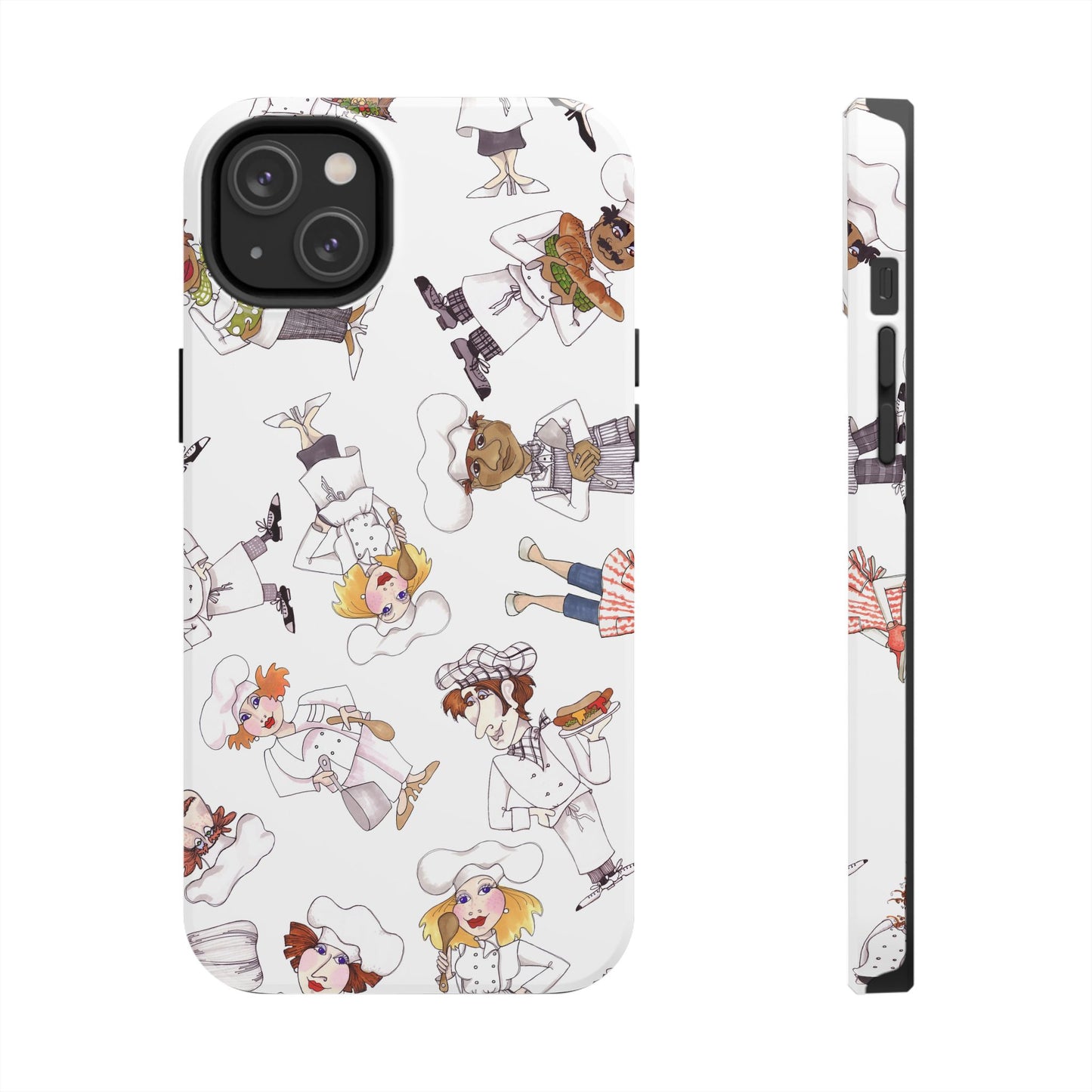 Tossed Chefs White Phone Case