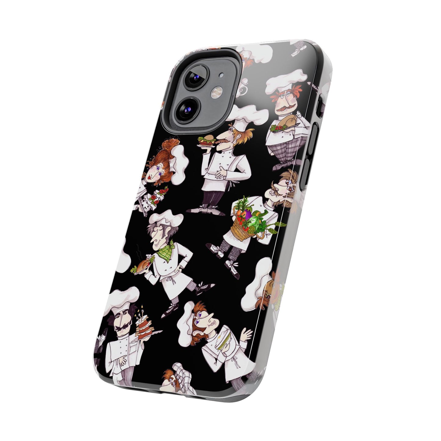Tossed Chefs Black Phone Case