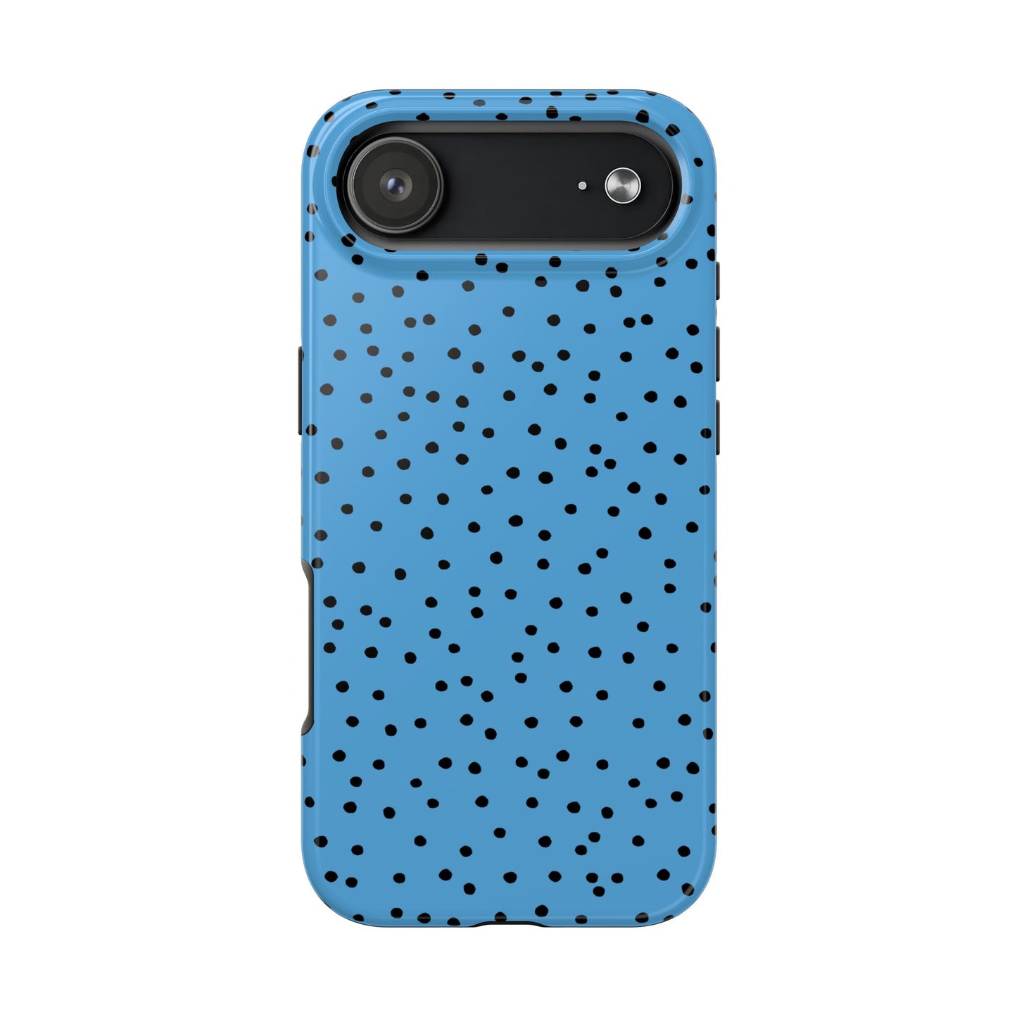 Dinky Dots Turquoise / Black Phone Case