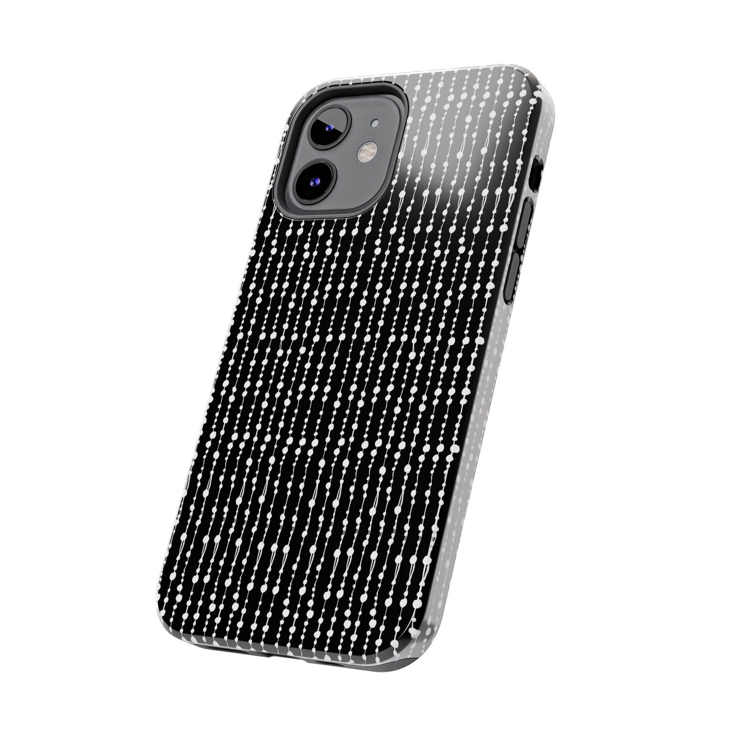 Beaded Curtain Black / White Phone Case