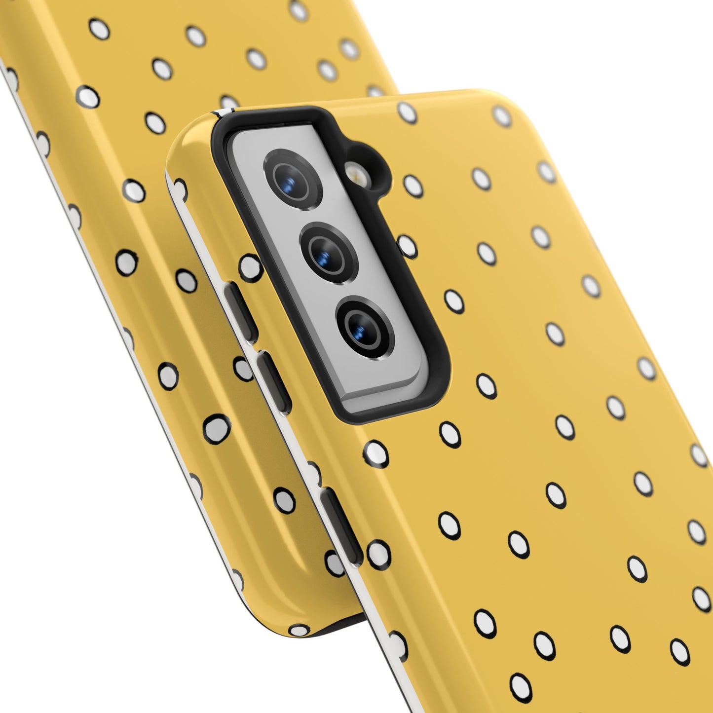 Dots Yellow / White / Black Phone Case