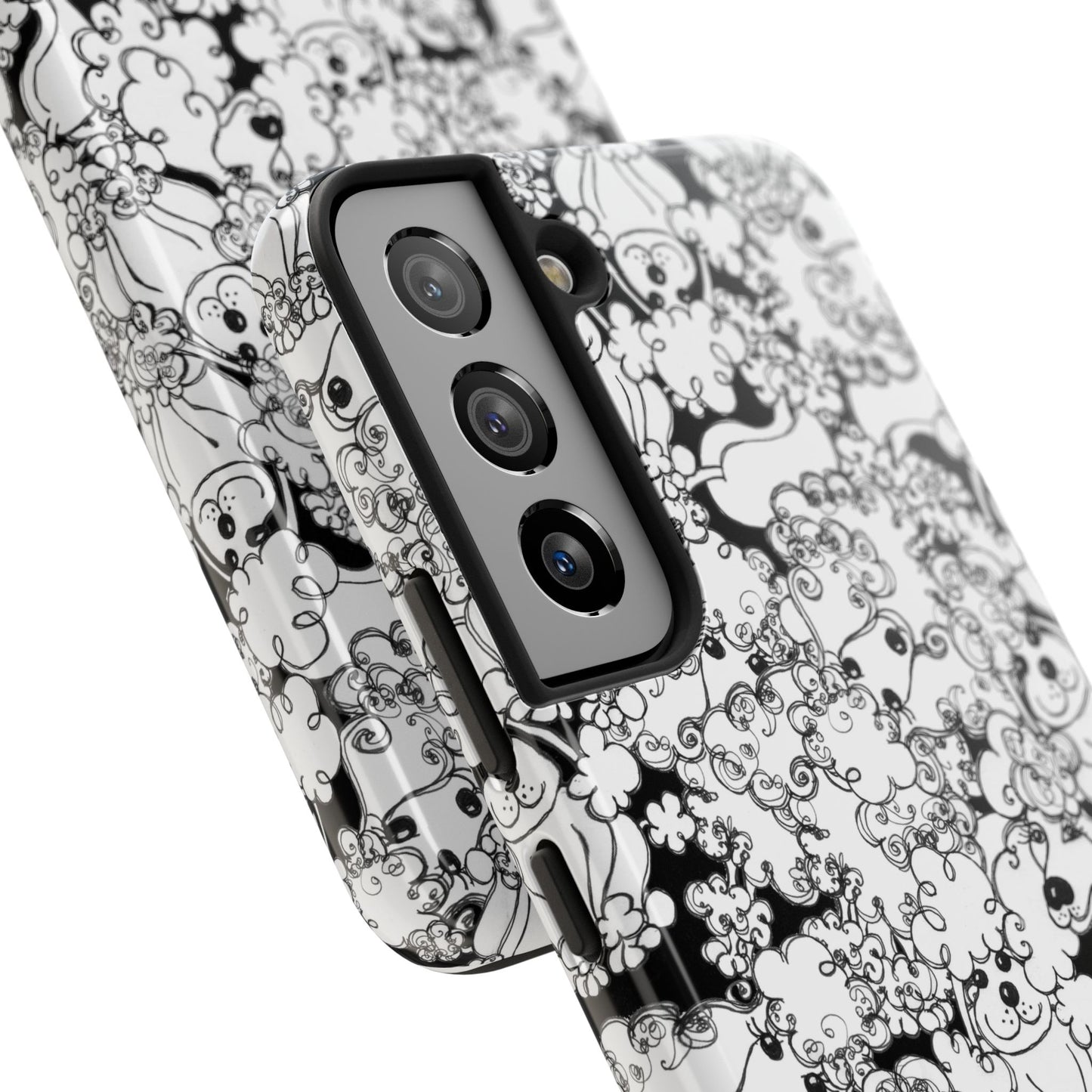 Poodle Party Black Phone Case