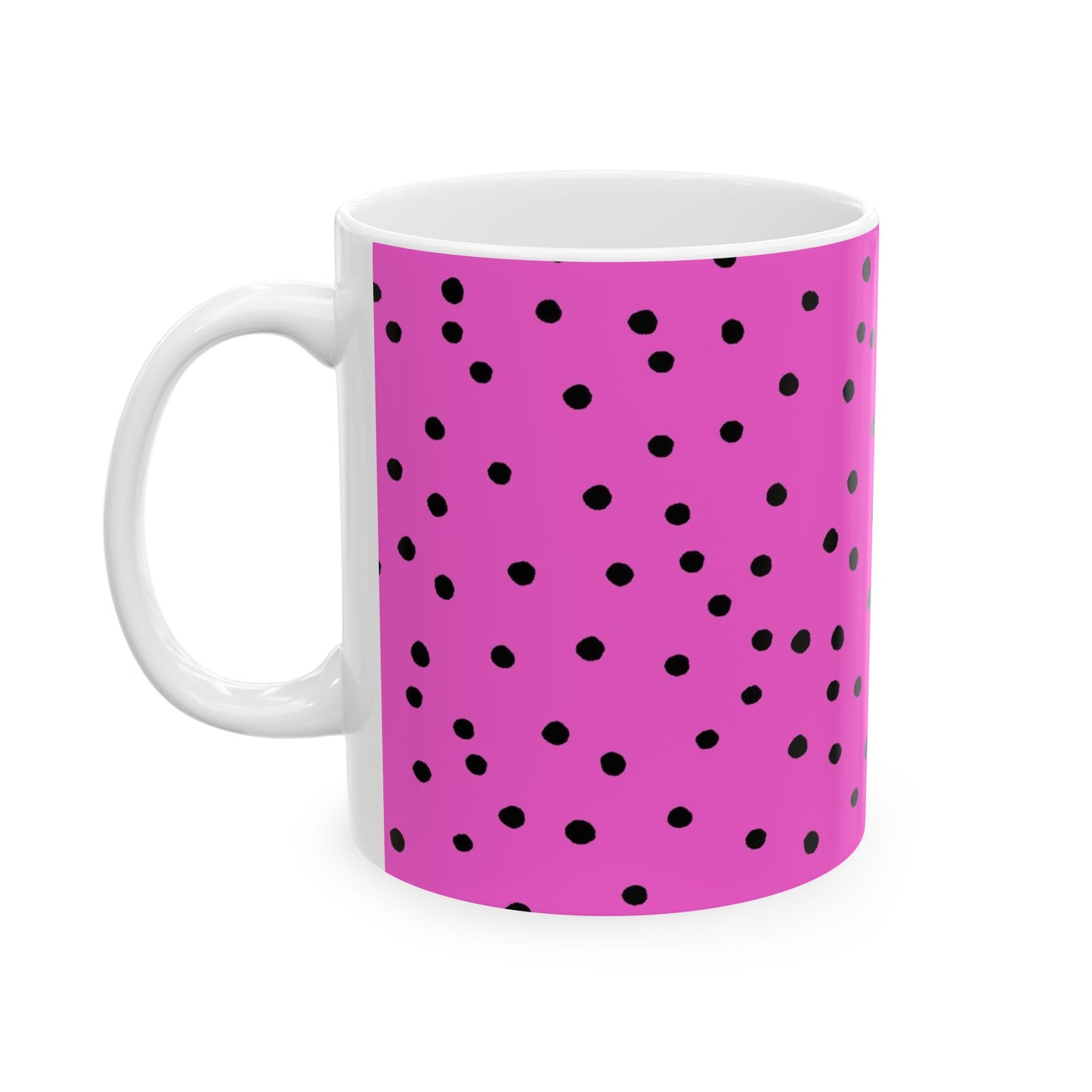 Dinky Dots Cerise / Black Cup
