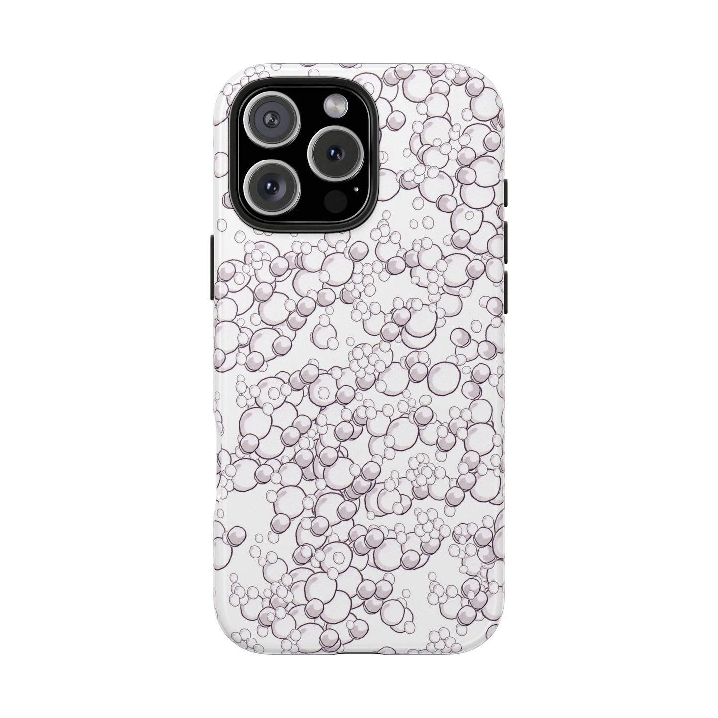 Bubble Dots White Phone Case