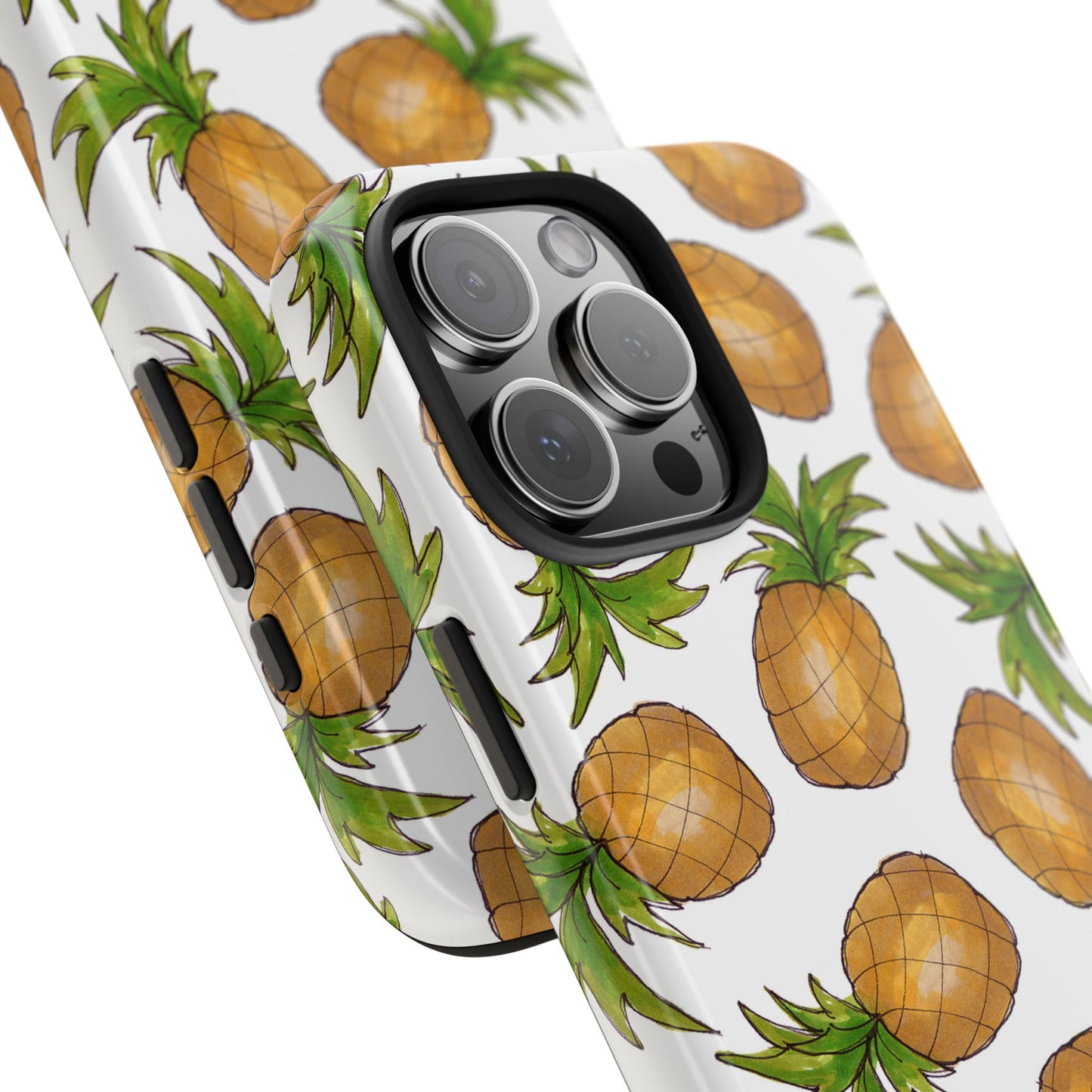 Pineapple Toss White Phone Case