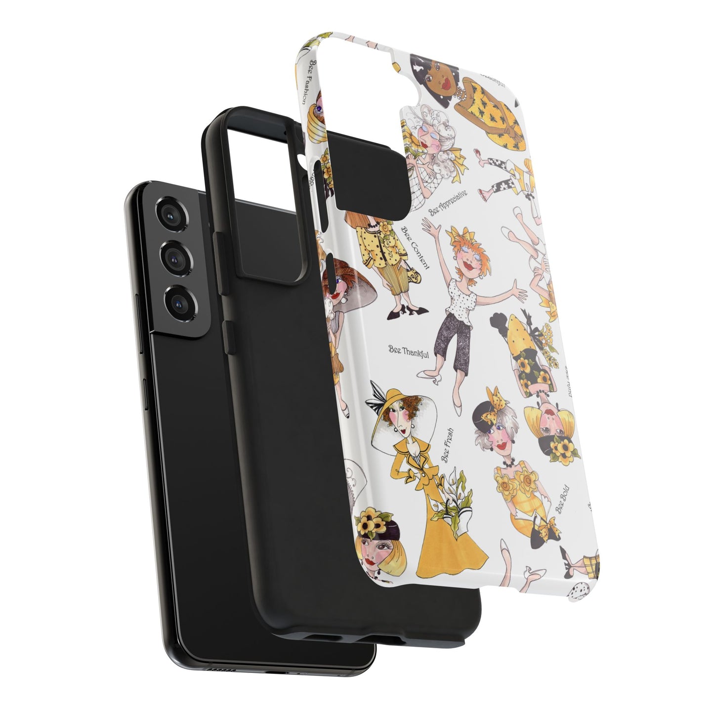 Bee Tossed White Phone Case