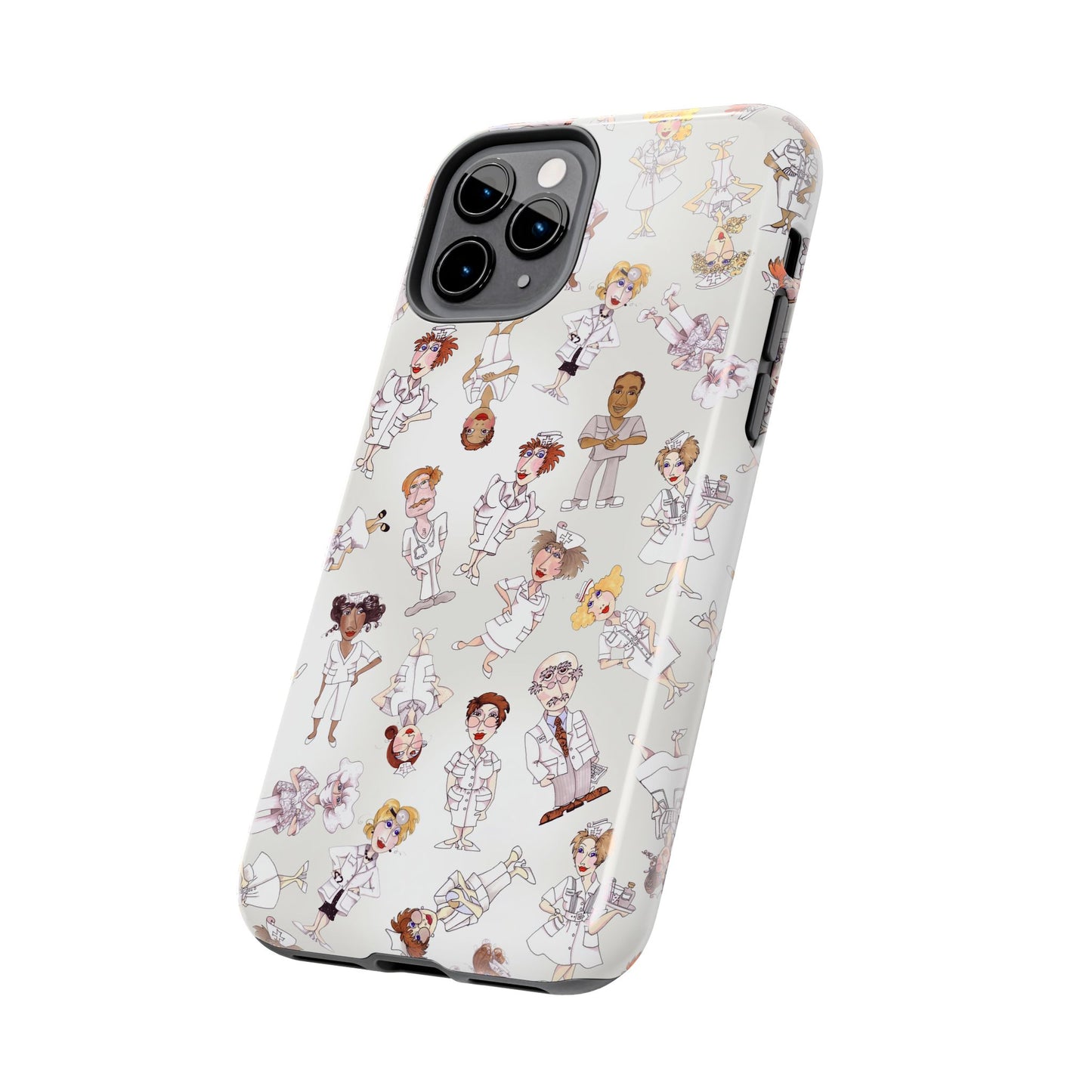 Tossed Nurses Gray Phone Case