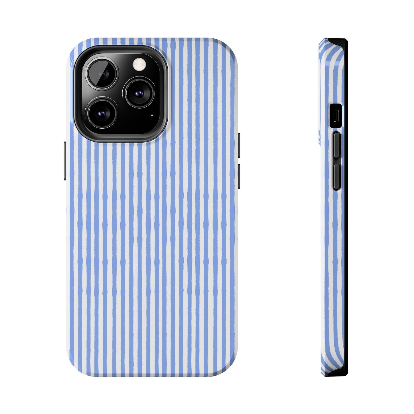 Lazy Stripe Blue / White Phone Case