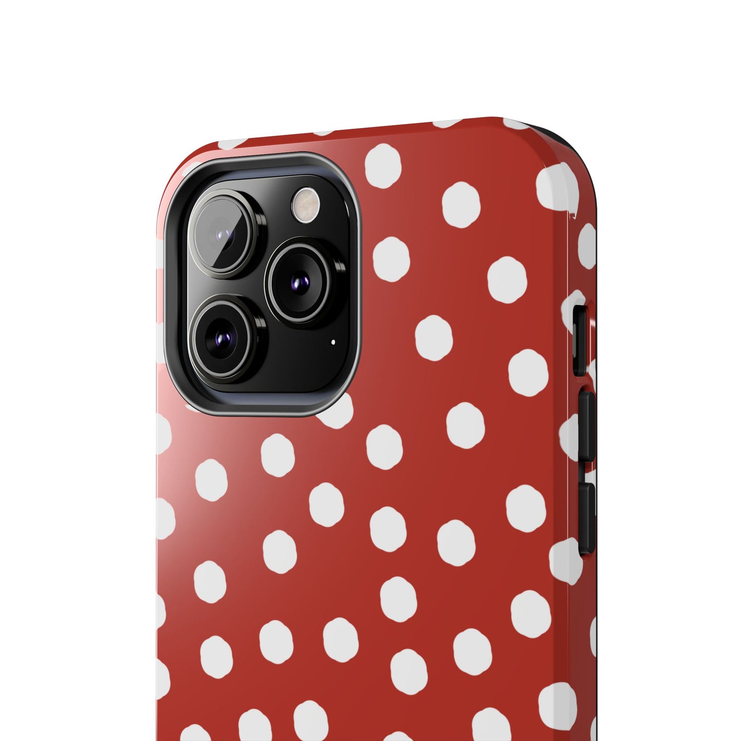 Jumbo Dots Red / White Phone Case
