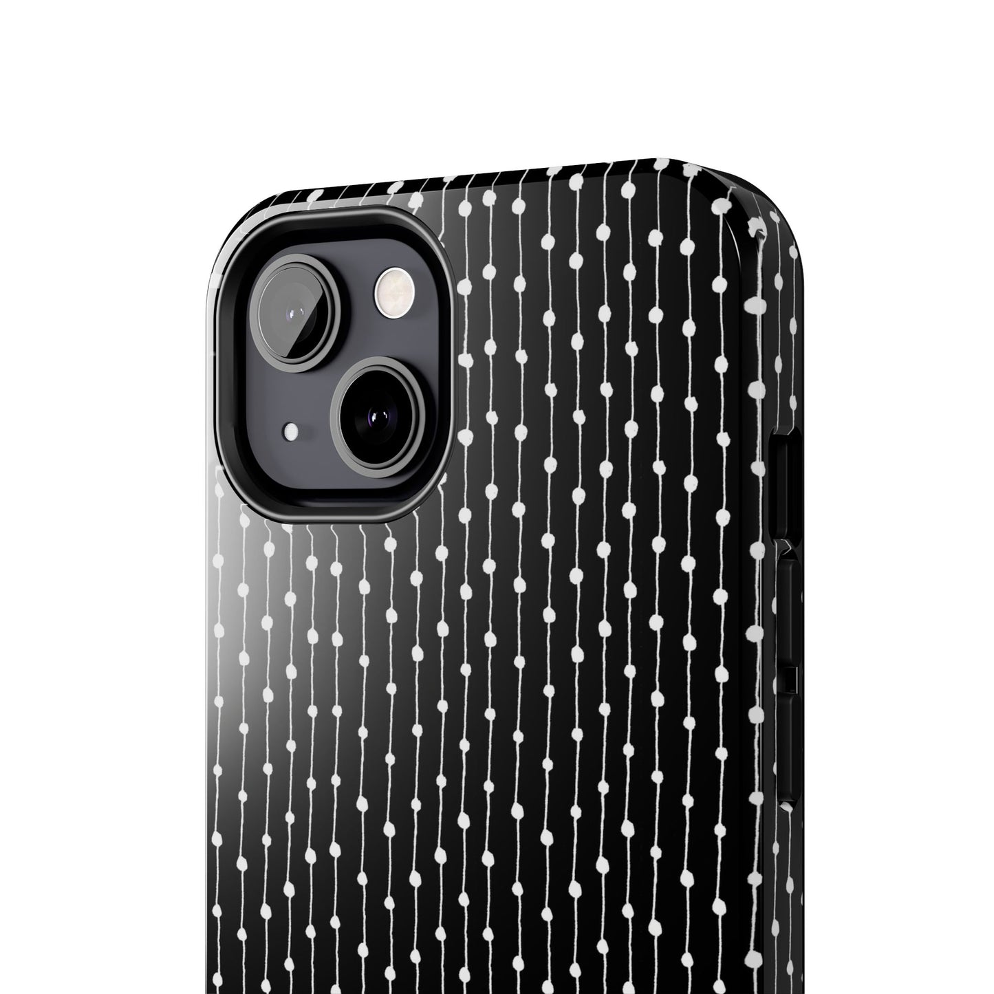 Pin Stripe Black / White Phone Case