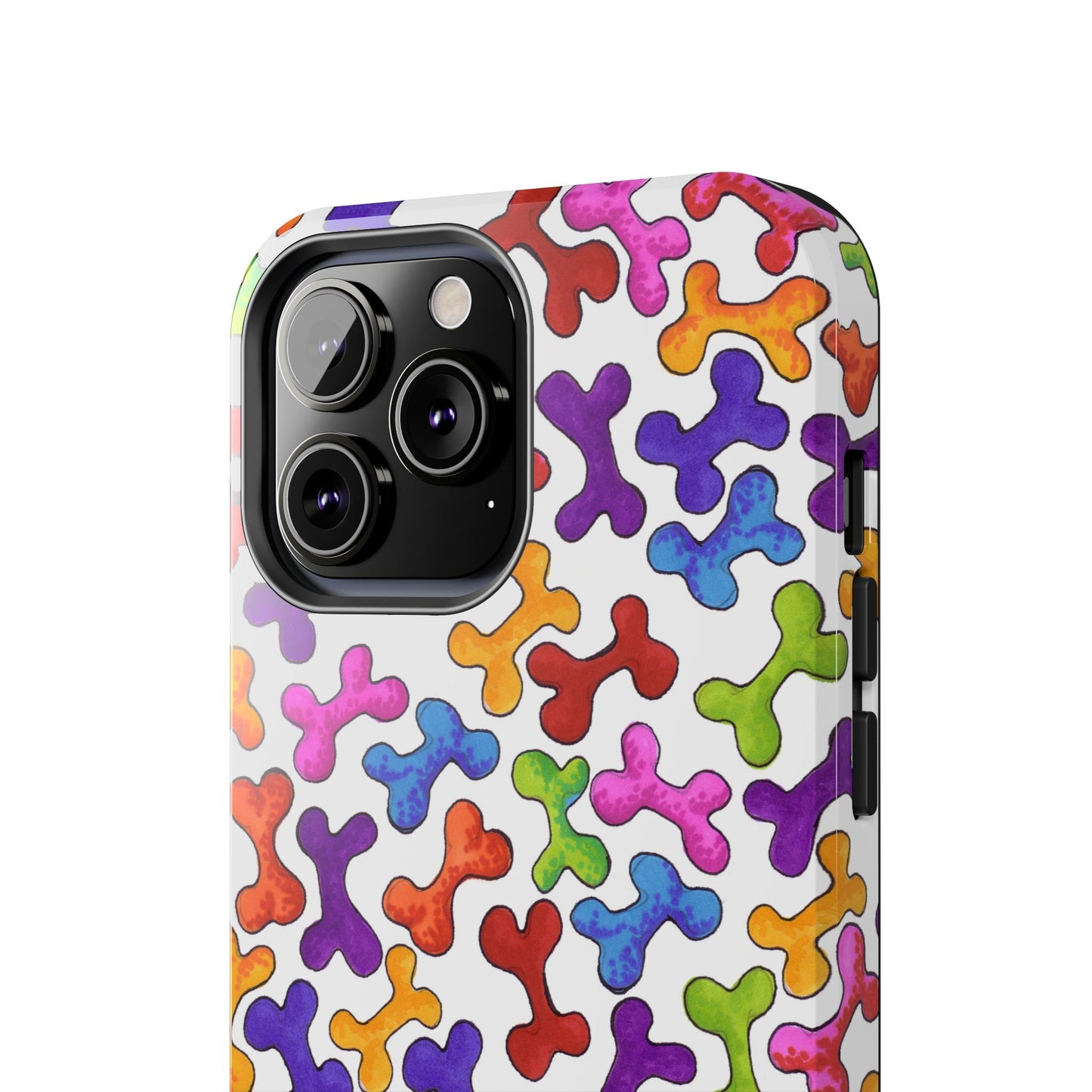 Fancy Bones White / Multi Phone Case