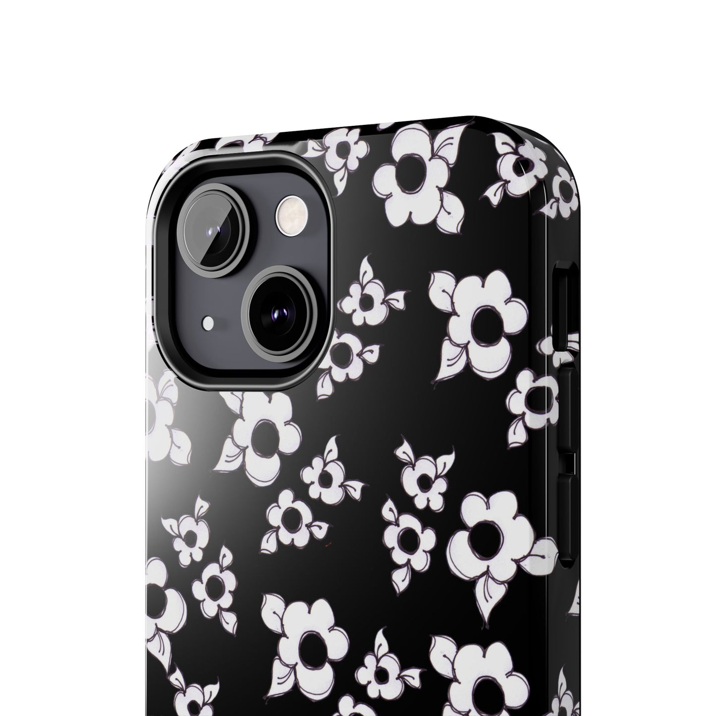 Daisy Cluster Black / White Phone Case