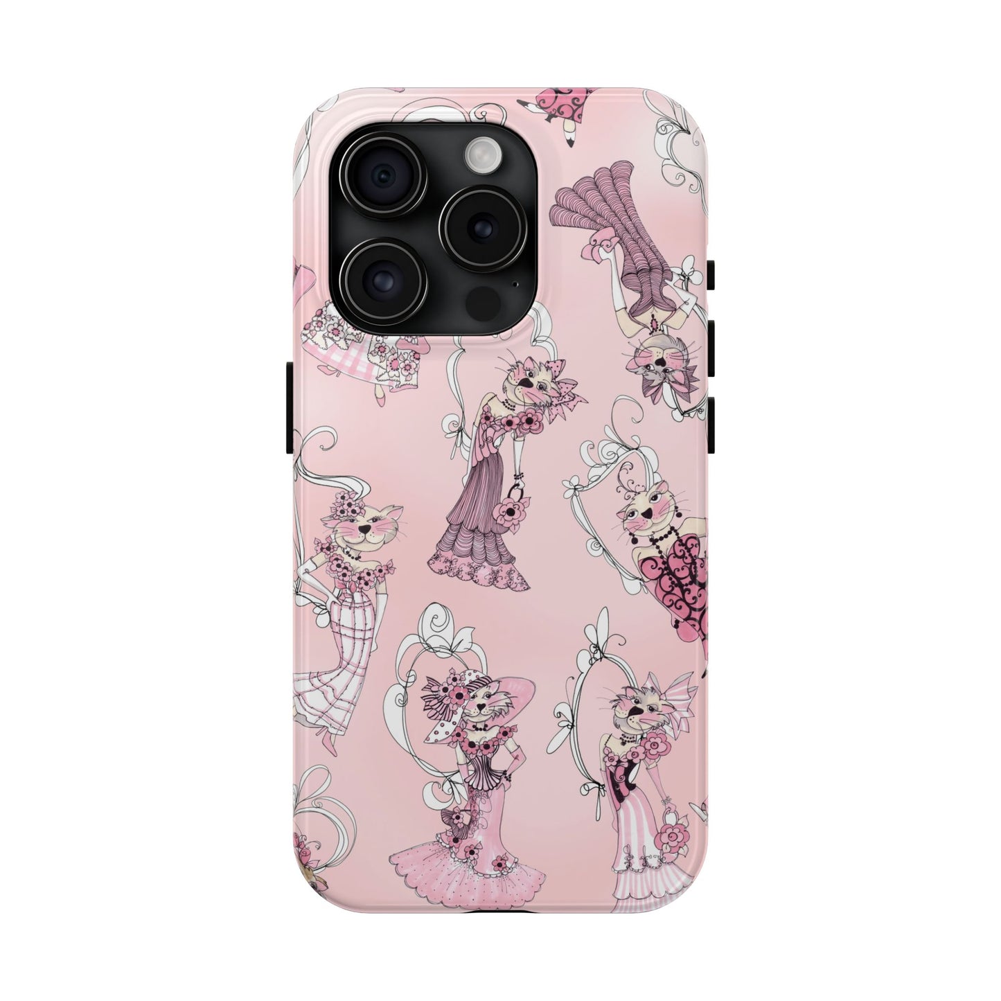 Lady Cats Tossed Phone Case
