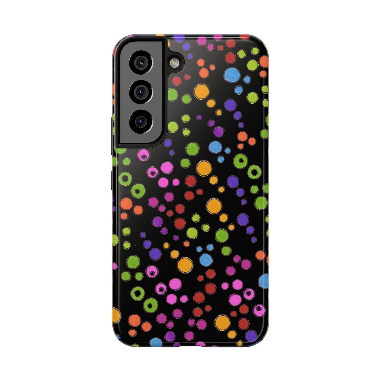 Dog Dots Black / Multi Phone Case