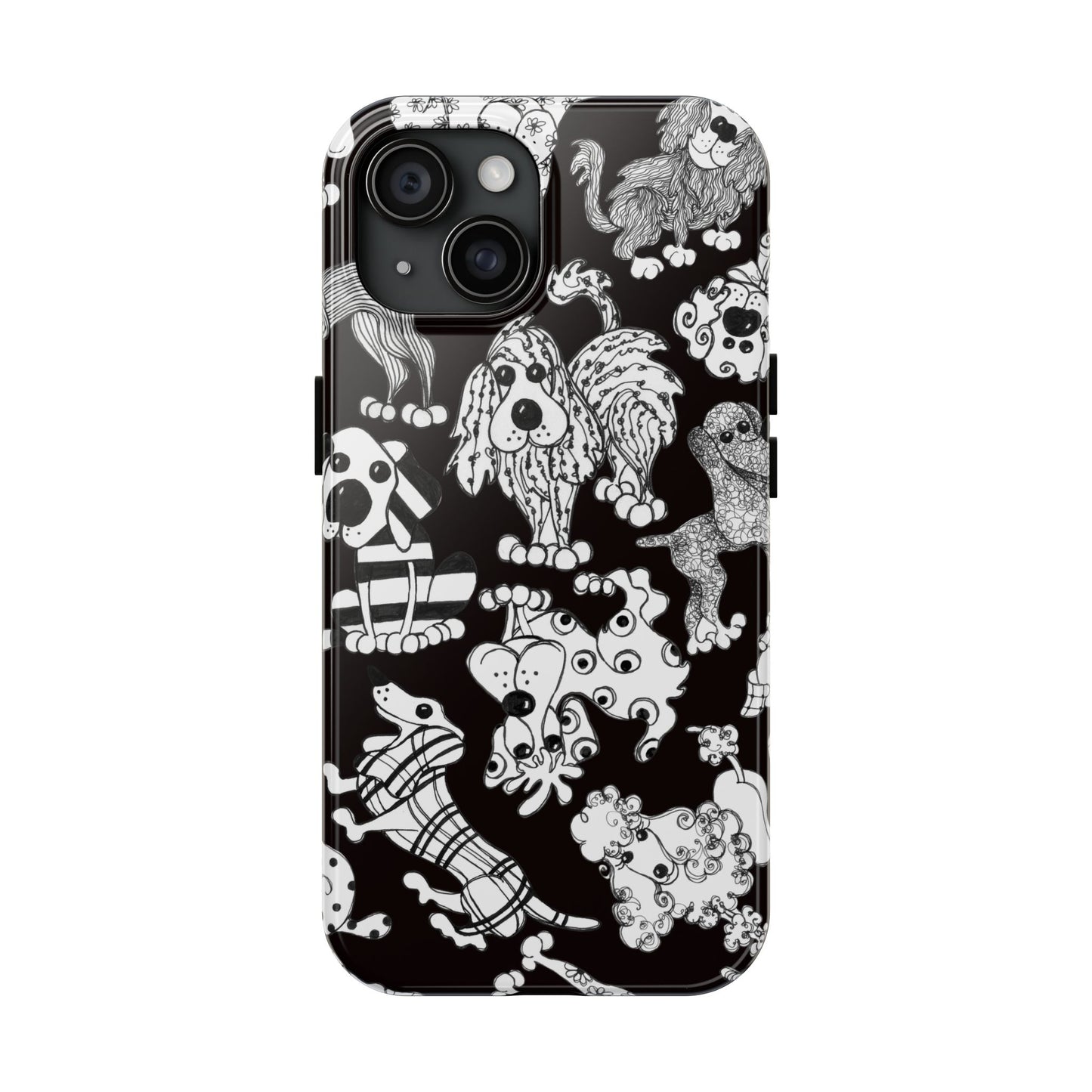Dear Doggies Black Phone Case