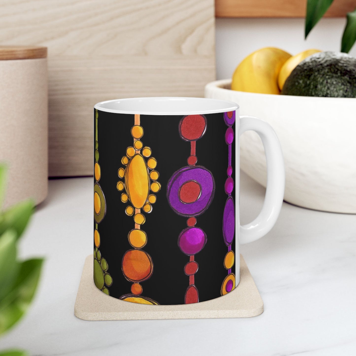 Spice Beaded Curtain Cup
