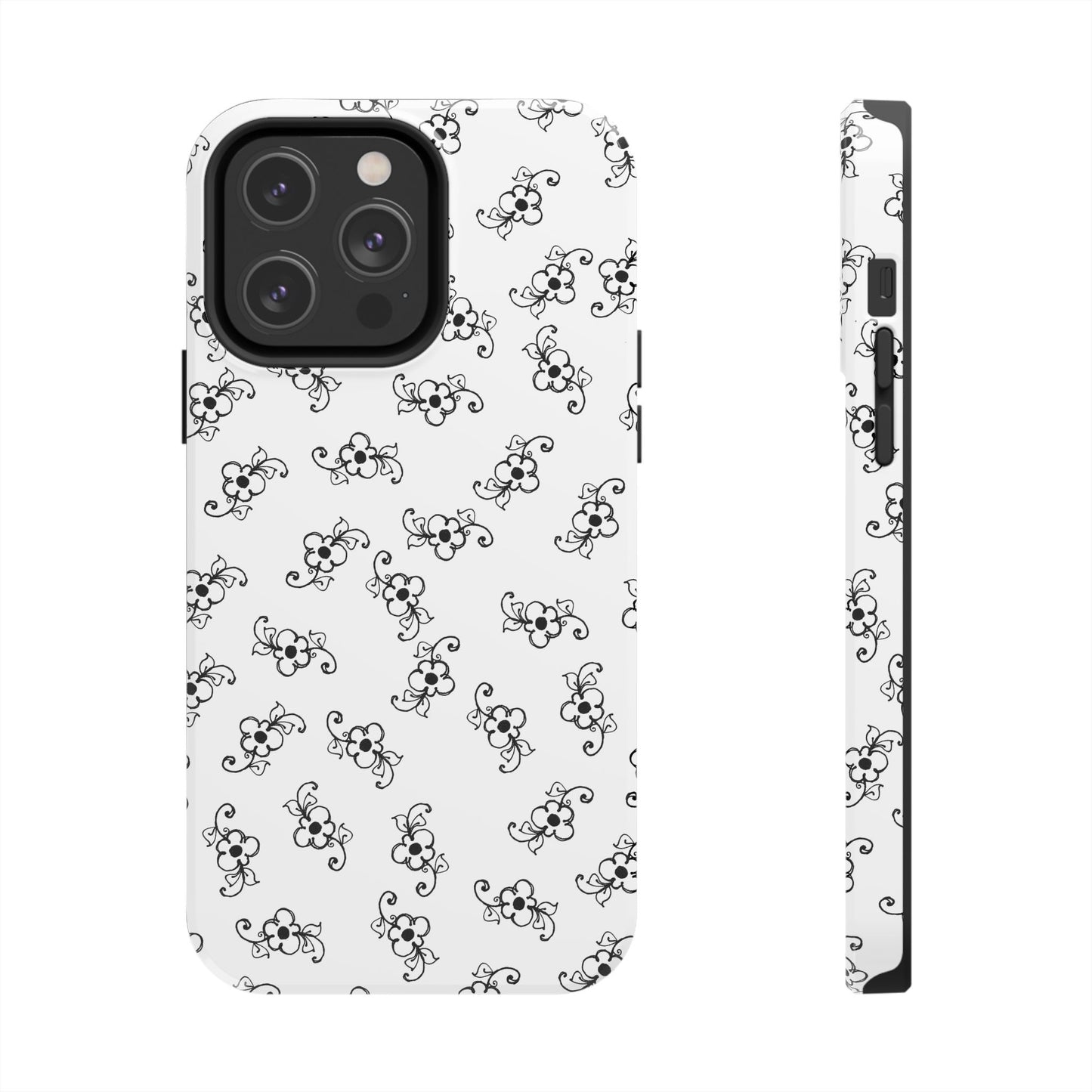 Favorite Daisies White / Black Phone Case