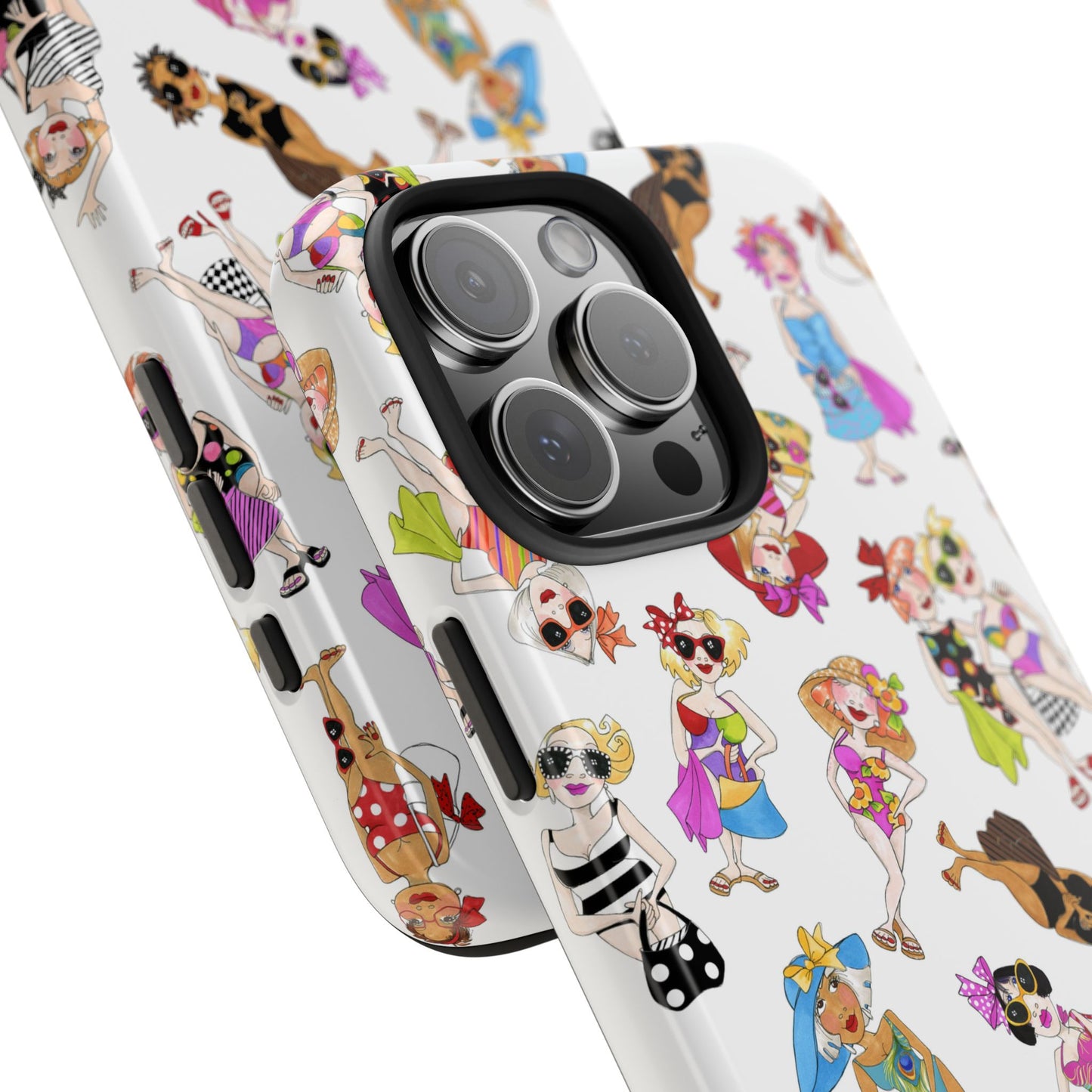 Tossed Beauties White Phone Case