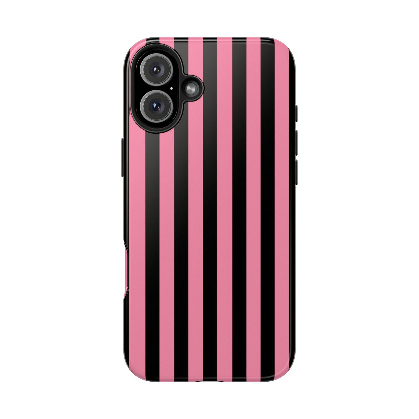 Vertical Stripe Pink / Black Phone Case