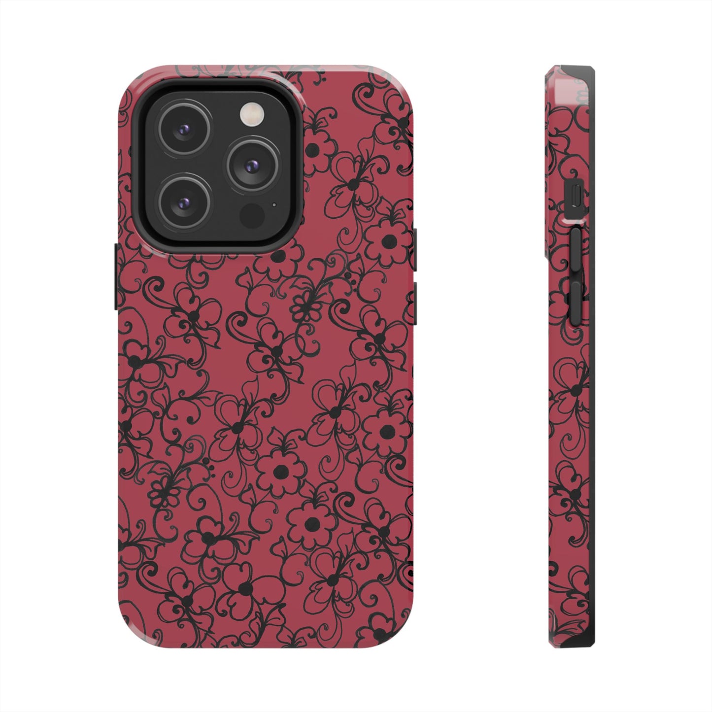 Daisy Jungle Red Phone Case