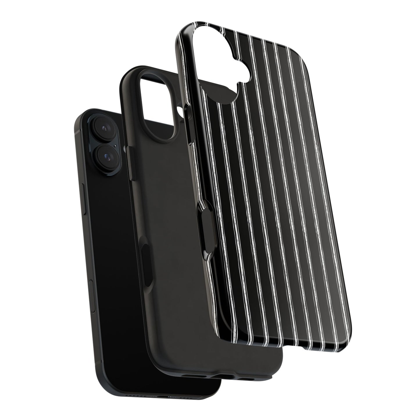 Napkin Stripe Black / White Phone Case