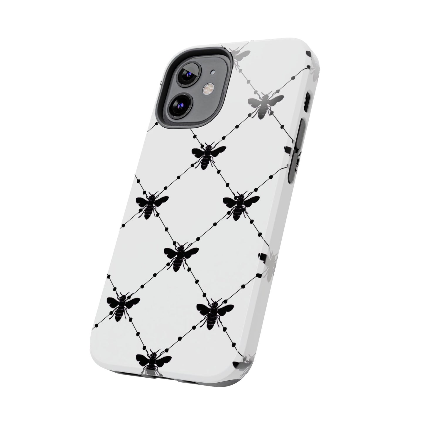 Beaded Bees White Phone Case