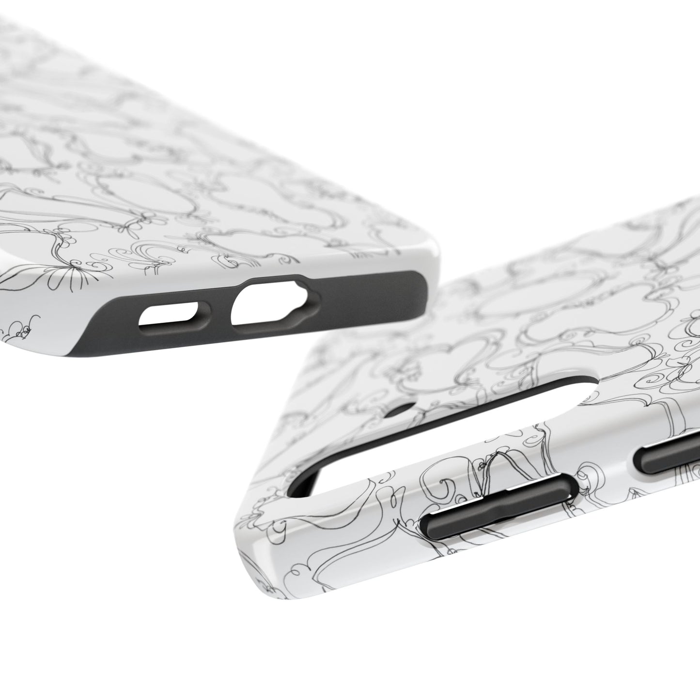 Frames White / Black Phone Case
