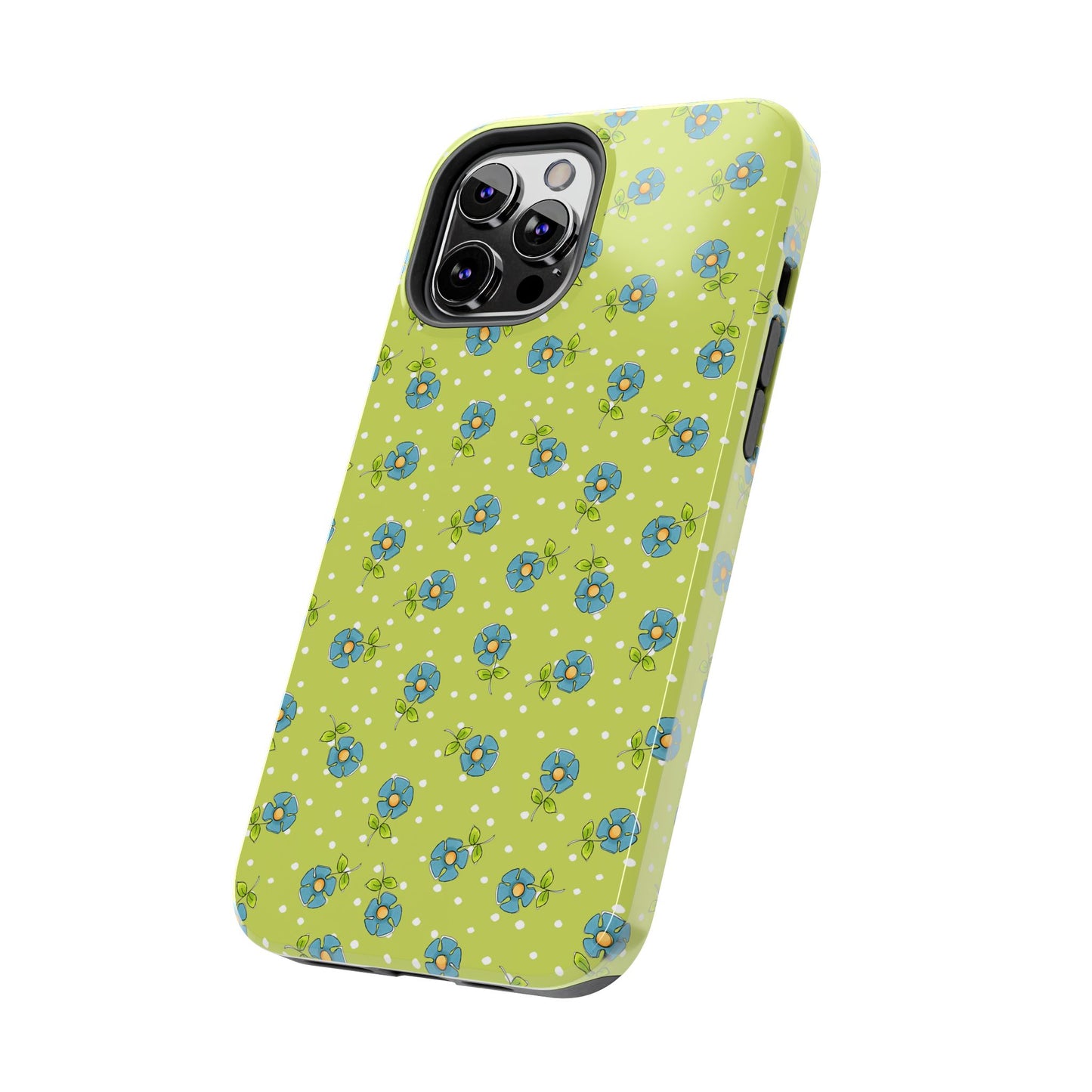 Daisy Dots Green Phone Case