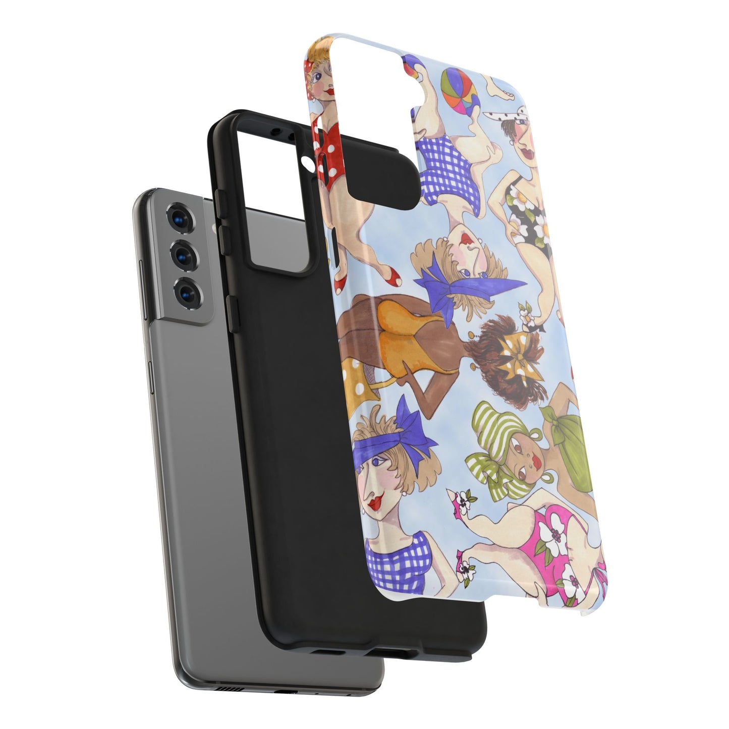 Bathing Beauties Blue Sky Phone Case