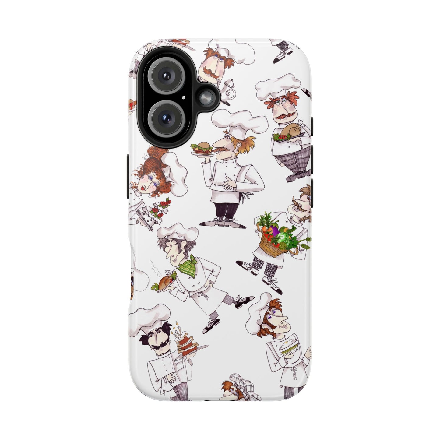 Tossed Chefs White Phone Case