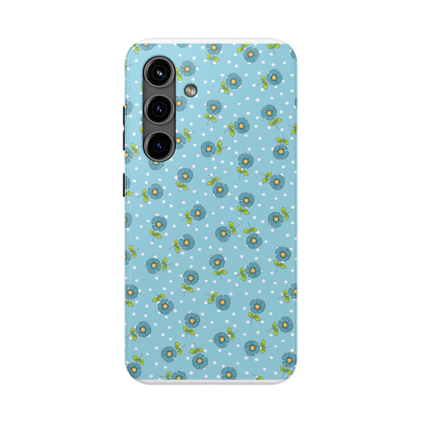 Daisy Dots Turquoise Phone Case