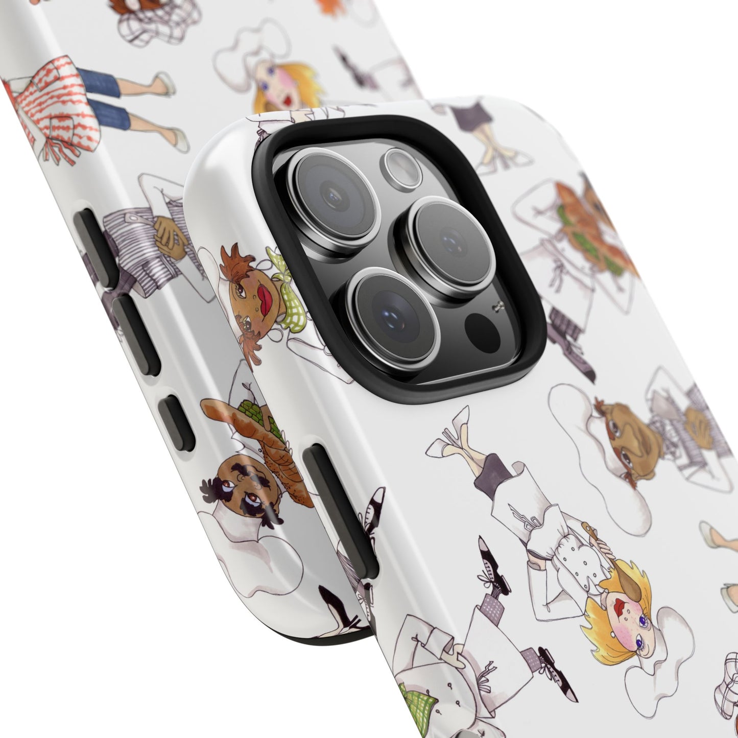 Tossed Chefs White Phone Case