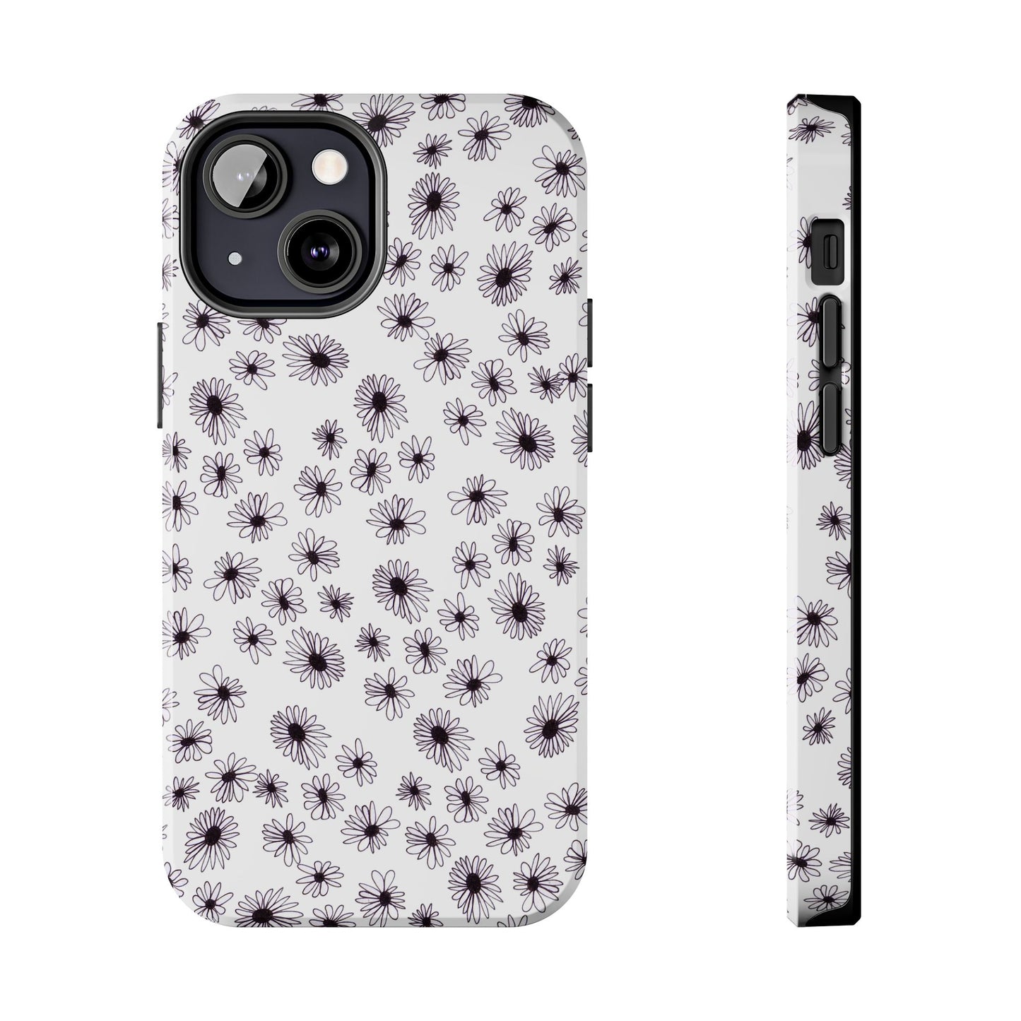 Random Daisy White / Black Phone Case