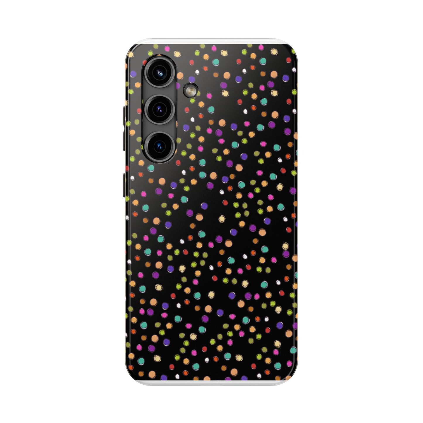 Dog Dots Black Phone Case