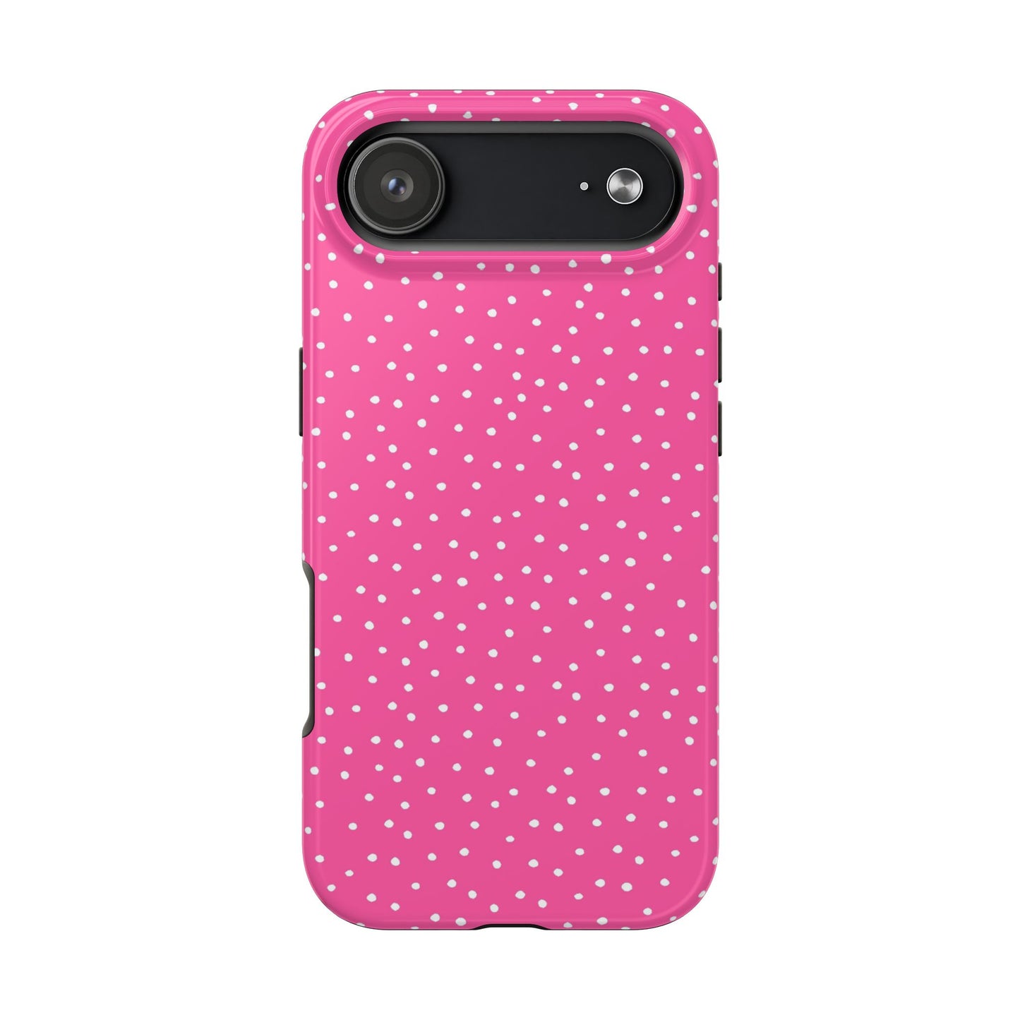 Dinky Dots Bright Pink / White Phone Case