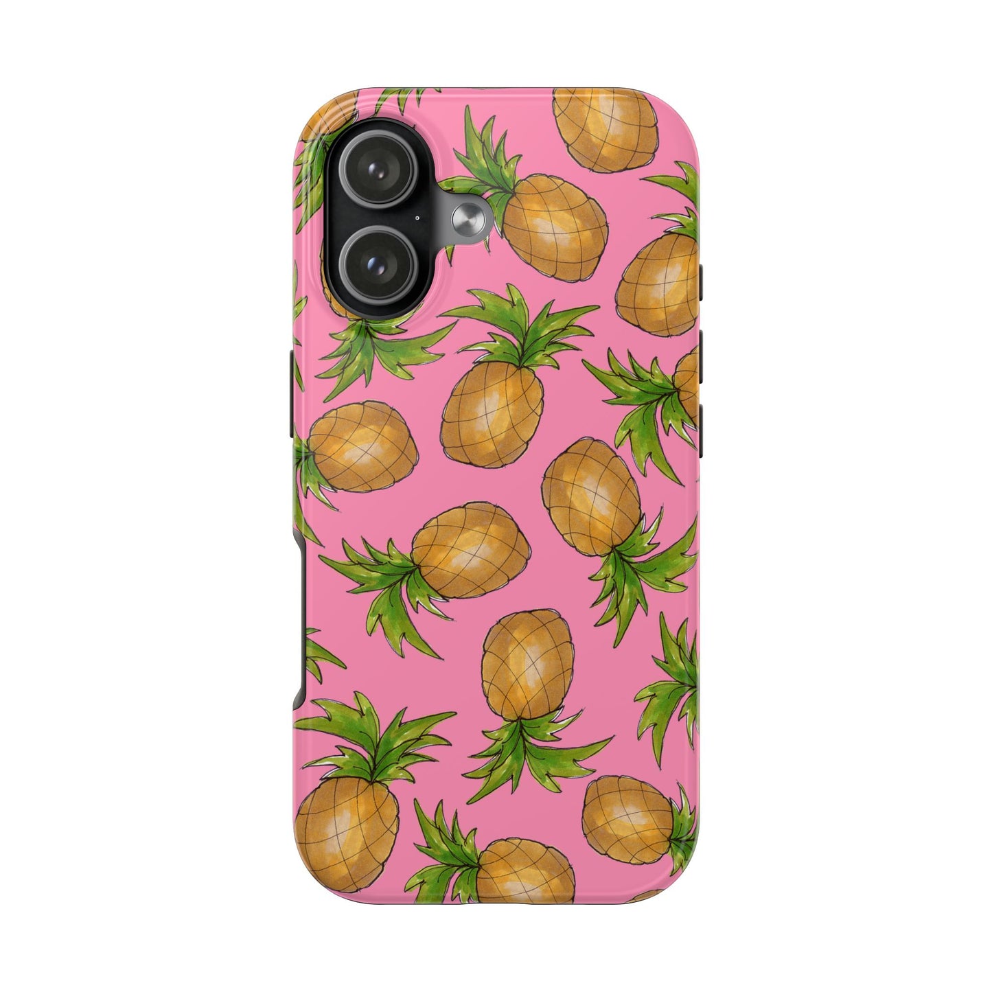 Pineapple Toss Pink Phone Case