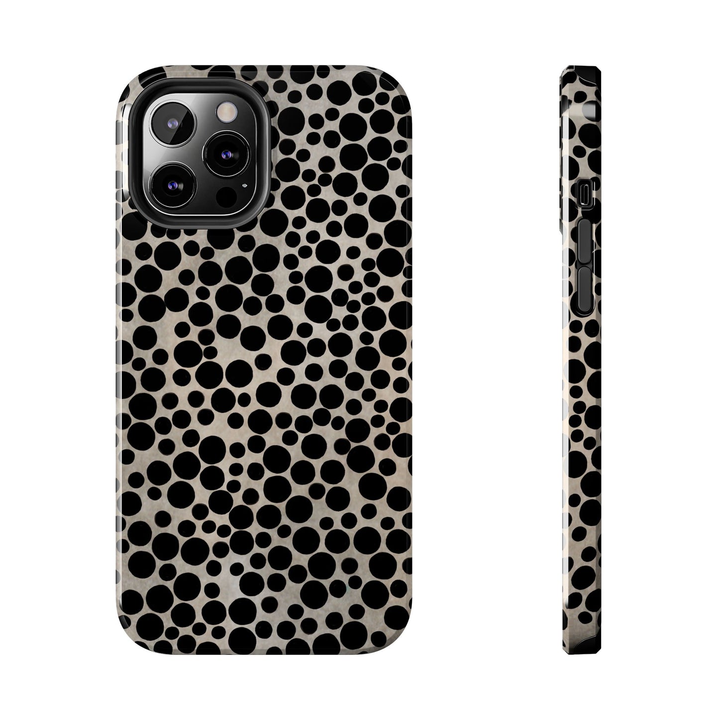 Felt Dots Silver Phone Case